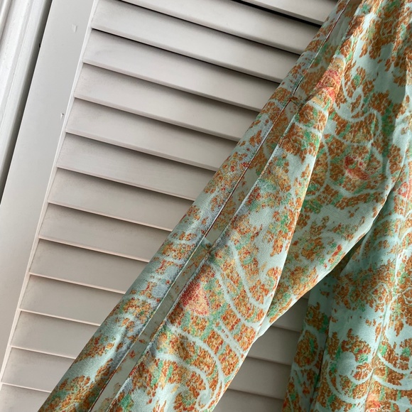 Maeve by Anthropologie | Silk Cleome Ombre Boho Shift Dress size XS - Picture 5 of 8